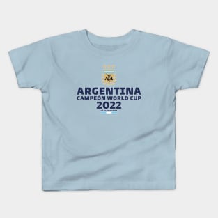 Argentina World Cup Champions 2022 Kids T-Shirt